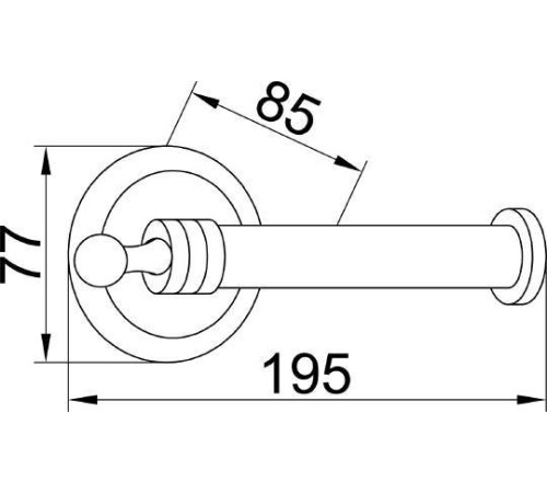 Держатель туалетной бумаги Boheme Hermitage золото 10365