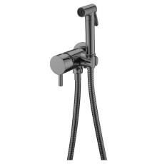 Смеситель гигиенический Boheme Uno вороненая сталь глянец 467-SGM