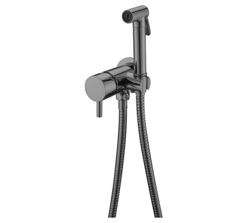 Смеситель гигиенический Boheme Uno вороненая сталь глянец 467-SGM