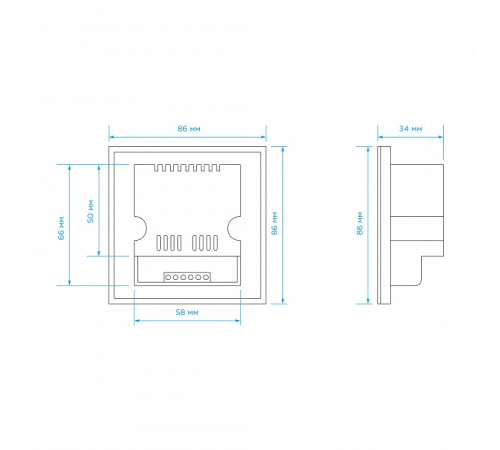 Панель-регулятора цвета RGB сенсорная встраиваемая Apeyron Electrics 04-09