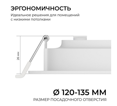 Встраиваемый светильник Apeyron Electrics 06-162