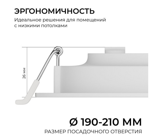 Встраиваемый светильник Apeyron Electrics 06-164