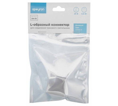 Соединитель угловой L-образный для модульных светильников Apeyron Electrics 09-30