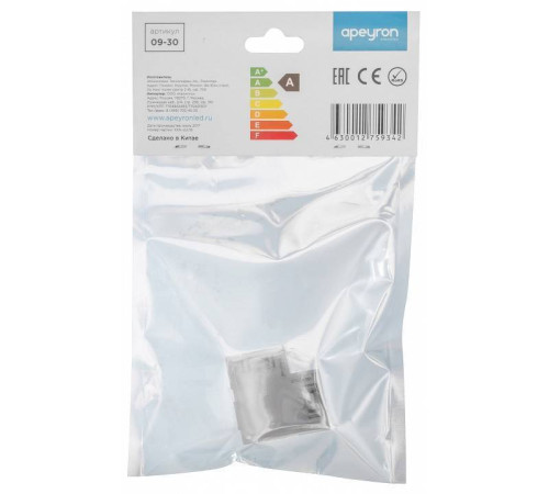 Соединитель угловой L-образный для модульных светильников Apeyron Electrics 09-30