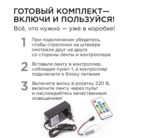 Комплект с лентой светодиодной Apeyron Electrics 10-94