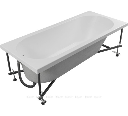 Акриловая ванна Aquanet Lotos 180x80 с каркасом и сливом-переливом 00332845