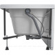 Ванна акриловая Aquanet West 130x70 см в комплекте 00205300