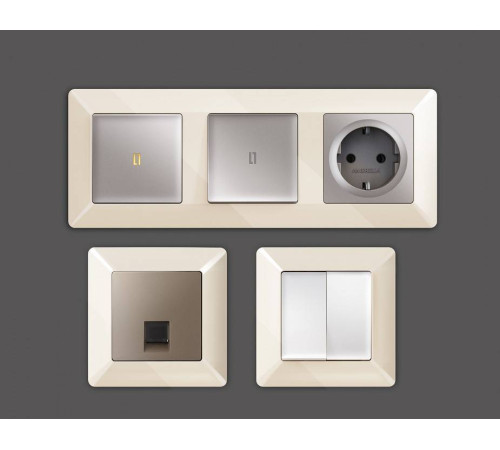 Рамка на 1 пост Ambrella Volt Line AF110301