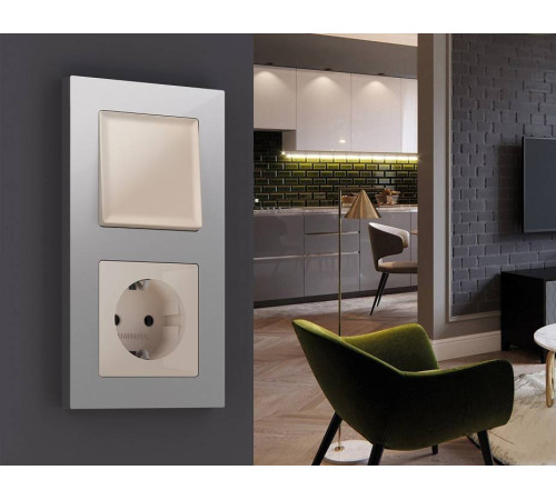 Рамка на 2 поста Ambrella Volt Techno AF220402