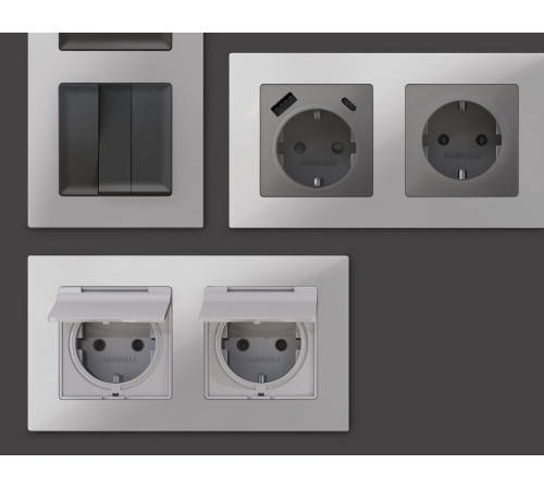 Рамка на 5 постов Ambrella Volt Techno AF220405