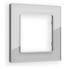 Рамка на 1 пост Ambrella Volt Platos Стекло органическое AF330401