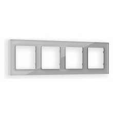 Рамка на 4 поста Ambrella Volt Platos Стекло органическое AF330404