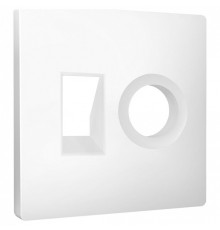 Накладка для ТВ-розетки и RJ-11 или RJ-45 Ambrella Volt ALFA AP1325