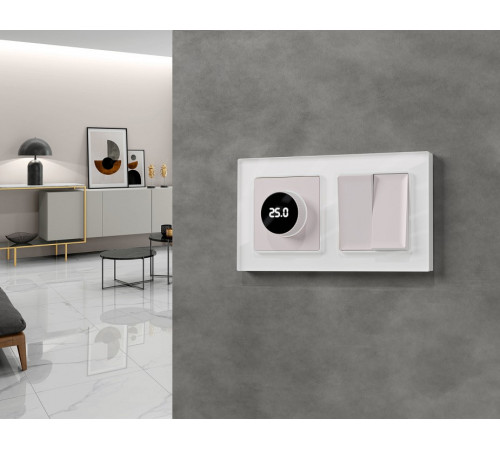 Накладка для терморегулятора электромеханического для теплого пола Ambrella Volt ALFA AP2058