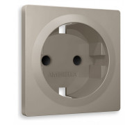 Накладка для розетки с заземлением и со шторками Ambrella Volt Quant AP3670