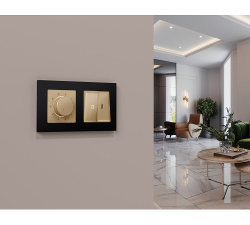 Накладка для терморегулятора электромеханического для теплого пола Ambrella Volt ALFA AP6057