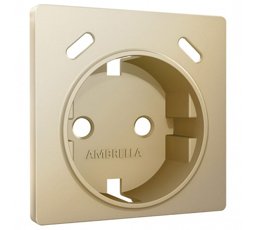 Накладка для розетки с заземлением и со шторками и 2хUSB type С Ambrella Volt ALFA AP6105