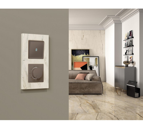 Накладка для терморегулятора электромеханического для теплого пола Ambrella Volt ALFA AP6357