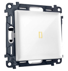 Выключатель самовозвратный одноклавишный с подсветкой, без рамки Ambrella Volt MA MA102050