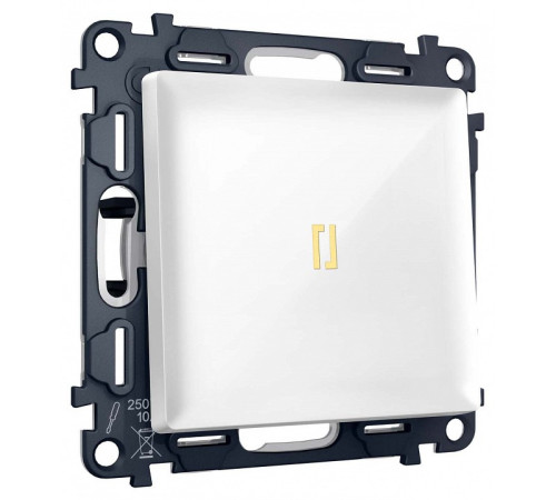 Выключатель самовозвратный одноклавишный с подсветкой, без рамки Ambrella Volt MA MA102050