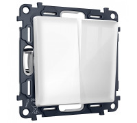 Выключатель перекрестный двухклавишный без рамки Ambrella Volt MA MA103030