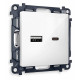 Розетка 2хUSB type A и C без рамки Ambrella Volt Quant MA111010