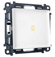 Выключатель самовозвратный одноклавишный с подсветкой, без рамки Ambrella Volt MA MA122050