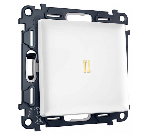 Выключатель самовозвратный одноклавишный с подсветкой, без рамки Ambrella Volt MA MA122050