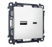 Розетка 2хUSB type A и C без рамки Ambrella Volt Quant MA131010