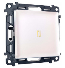 Выключатель самовозвратный одноклавишный с подсветкой, без рамки Ambrella Volt MA MA202050