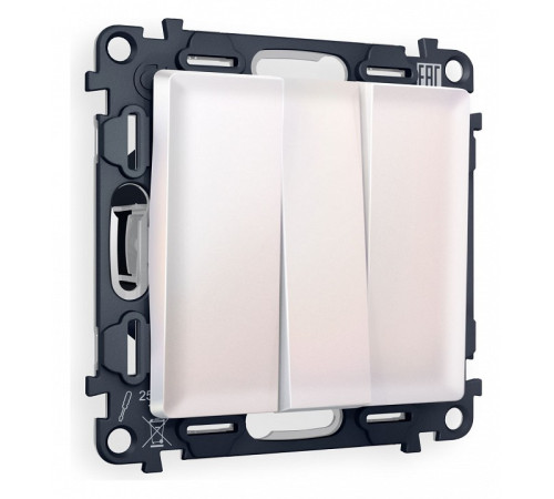 Выключатель трехклавишный без рамки Ambrella Volt Quant MA205010