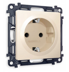 Розетка с заземлением, без рамки Ambrella Volt Quant MA326010