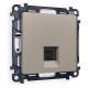 Розетка Ethernet RJ-45 и со шторками, без рамки Ambrella Volt Quant MA372010