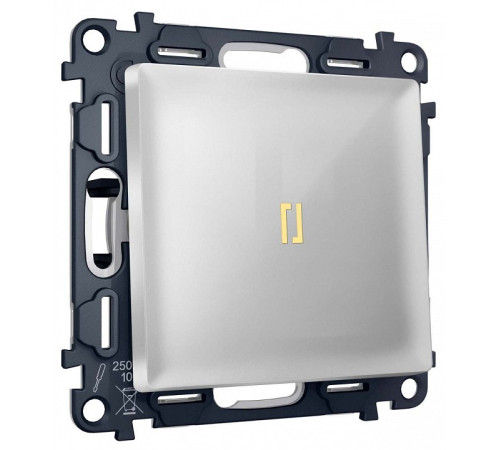 Выключатель самовозвратный одноклавишный с подсветкой, без рамки Ambrella Volt MA MA402050