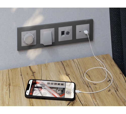 Терморегулятор электромеханический для теплого пола без рамки Ambrella Volt ALFA MA405710