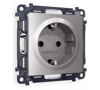 Розетка с заземлением, без рамки Ambrella Volt Quant MA506010