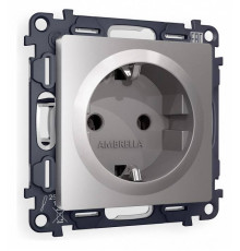 Розетка с заземлением, без рамки Ambrella Volt Quant MA506010