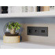ТВ-розетка и розетка Ethernet RJ-45 без рамки Ambrella Volt ALFA MA912510