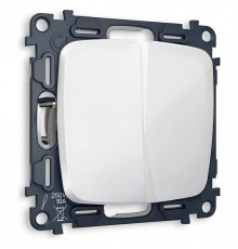 Выключатель перекрестный двухклавишный без рамки Ambrella Volt OMEGA MO103030