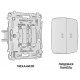 Выключатель проходной двухклавишный с подсветкой без рамки Ambrella Volt MO MO104035