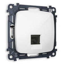 Розетка Ethernet RJ-45 и со шторками, без рамки Ambrella Volt OMEGA MO112005