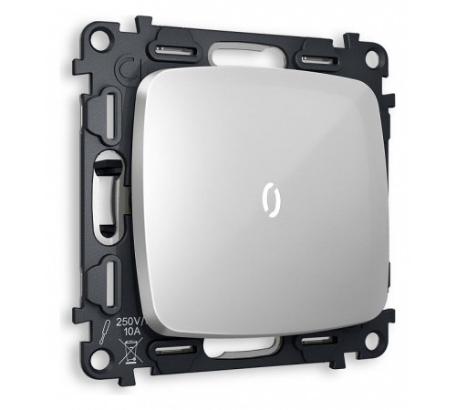 Выключатель одноклавишный с подсветкой без рамки Ambrella Volt Quant MO402015