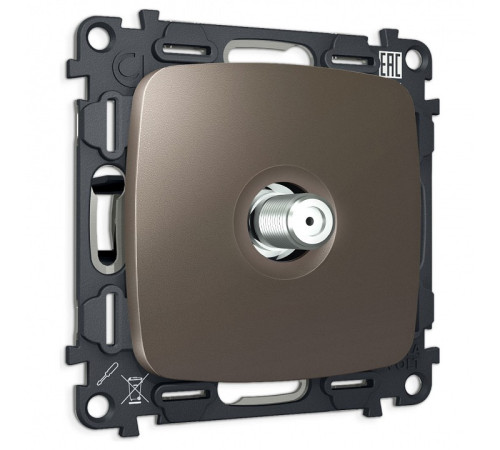 ТВ-розетка без рамки Ambrella Volt OMEGA MO643050