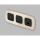 Розетка Ethernet RJ-45 и со шторками, без рамки Ambrella Volt OMEGA MO812005