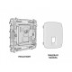 Розетка Ethernet RJ-45 и со шторками, без рамки Ambrella Volt OMEGA MO812005