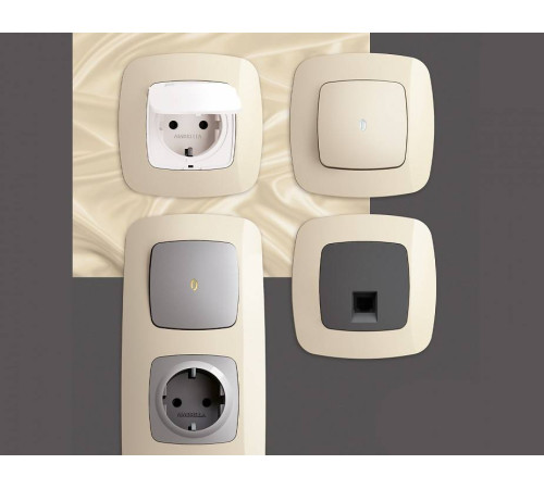 Рамка на 4 поста Ambrella Volt Ecta OF140304