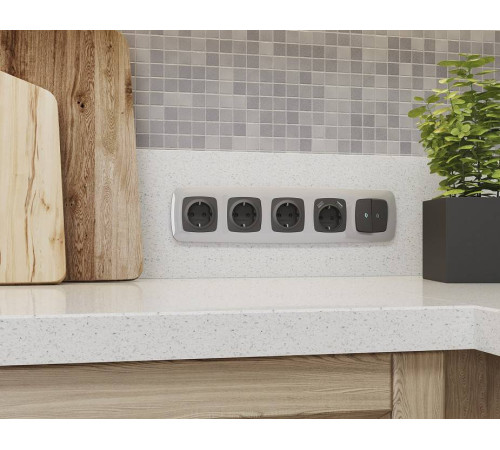 Рамка на 1 пост Ambrella Volt Ecta OF140401