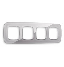 Рамка на 4 поста Ambrella Volt Radian Стекло органическое OF320504