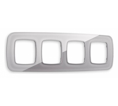 Рамка на 4 поста Ambrella Volt Radian Стекло органическое OF320504