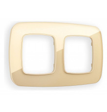 Рамка на 2 поста Ambrella Volt Radian Стекло органическое OF320602